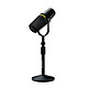 Shure MV7+ Noir avec pied de table Microphone dynamique filaire - Directivité cardioïde - XLR/USB - Prise casque