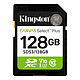 Kingston Canvas Select Plus SDS3/128GB Carte mémoire SDXC UHS-I U1 Classe 10 Classe V10 128 Go