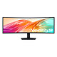 Samsung 49" LED - ViewFinity S9 S49F950UAU Ecran PC 5K - 5120 x 1440 pixels - 5 ms (gris à gris) - Format 32/9 - Dalle VA incurvée - 120 Hz - DisplayHDR 400 - HDMI/DisplayPort/USB-C - Hub USB - Ethernet - Noir