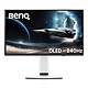 BenQ 27" OLED - MOBIUZ EX271UZ Ecran PC 4K - 3840 x 2160 pixels - 0.03 ms (gris à gris) - 16/9 - Dalle OLED - DisplayHDR 400 - 240 Hz - FreeSync - DisplayPort/HDMI - Noir/Blanc
