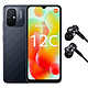 Xiaomi Redmi 12C Gris (6 Go / 128 Go) + Ecouteurs Smartphone 4G-LTE Dual SIM - Helio G85 8-Core 2.0 GHz - RAM 6 Go - Ecran tactile 6.71" 720 x 1650 - 128 Go - NFC/Bluetooth 5.1 - 5500 mAh - Android 12