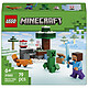 LEGO Minecraft 21583 Le avventure di Steve nella taiga Giocattolo - Minifigure di Steve con spada di diamante - Minifigure di Creeper, volpe e coniglietto - Regalo per ragazzi o ragazze dai 6 anni in su