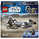 LEGO Star Wars 75436 Le Speeder Bike du Mandalorien et Grogu Jouet de Construction - Figurine de Grogu & Minifigurine de Din Djarin avec Blaster - Cadeau d'Anniversaire pour Garçon dès 6 ans & Fans