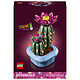 LEGO Botanicals 11509 Flowering Cactus Artificial Plant Pot Set - 2 Cacti &amp; Fake Flowers - DIY Bedroom Decoration - Birthday Gift for 9-Year-Old Girls or Adult Plant Lovers
