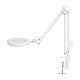 Nedis Magnifier Desk Lamp Lampe de bureau avec bras flexible et loupe intégrée pour montage PC, soudure et bricolage de précision