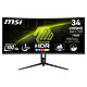 MSI 34" LED - MAG 342CQR E2 Ecran PC UltraWide WQHD - 3440 x 1440 pixels - 1 ms (MPRT) - 21/9 - Dalle VA incurvée - 180 Hz - FreeSync Premium - HDMI/DisplayPort - Réglage en hauteur - RGB - Noir
