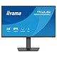 iiyama 23.8" LED - ProLite XB2493HSU-B1 Ecran PC Full HD 1080p - 1920 x 1080 pixels - 1 ms (MPRT) - 16/9 - Dalle IPS - 120 Hz - Adaptive-Sync - HDMI/DisplayPort - Pivot - Hub USB - Noir