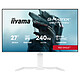 iiyama 27" LED - G-Master GB2771HSU-W1 Red Eagle Ecran PC Full HD 1080p - 1920 x 1080 pixels - 0.4 ms (MPRT) - Format 16/9 - Dalle Fast IPS - 240 Hz - Adaptive Sync / G-SYNC Compatible - HDMI/DisplayPort - Pivot - Hub USB - Blanc
