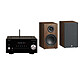 Advance Paris MyConnect 60 Noir + Triangle Elara LN01 Châtaignier Système tout-en-un CD/FM/DAB+ - Wi-Fi/Bluetooth/Ethernet - AirPlay - Multiroom - USB - 3 entrées numériques - 3 entrées analogiques (sans haut-parleurs) + Enceinte bibliothèque compacte 50 W Bass-Reflex (par paire)