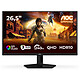 AOC 26.5" QD-OLED - Q27G41ZDF Ecran PC 2.5K - 2560 x 1440 pixels - 0.03 ms (gris à gris) - 16/9 - Dalle QD-OLED - 240 Hz - HDR10 - Adaptive Sync/G-SYNC Compatible - DisplayPort/HDMI - Noir