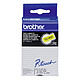 Brother TC-601 Ruban 12 mm noir/jaune - 7.7 m