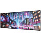 The G-Lab Pad Cybercity Tapis de souris gaming - souple - base antidérapante - format étendu (900 x 400 x 4 mm)
