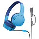Belkin SoundForm Mini (Bleu) Casque audio sans fil pour enfants - USB-C/Jack 3.5 mm - microphone intégré - volume max 85 dB