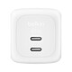 Belkin BoostCharge Pro Chargeur secteur GaN deux ports USB-C 67W (Blanc) Chargeur secteur GaN deux ports USB-C (67 W)