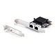 StarTech.com Carte réseau PCI Express à 2 ports RJ45 Ethernet 5 GbE Carte réseau PCI Express à 2 ports RJ45 Ethernet 5 GbE
