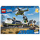 LEGO City 60508 Il furto del treno della polizia Modello di treno telecomandato con circuito, elicottero, auto da rally e 6 minifigure - Regalo STEM per ragazzi dai 7 anni in su
