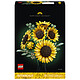 LEGO Botanicals 11502 Il bouquet di girasoli Set di fiori finti per adulti - Steli di eucalipto - Decorazione per camera da letto o soggiorno - Idea regalo fai da te per donne