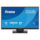 iiyama 23.8" LED Touchscreen - ProLite T2454MSC-B3AG Full HD 1080p PC monitor - 1920 x 1080 pixels - MultiTouch touchscreen - 4 ms - 16:9 widescreen format - IPS panel - HDMI/DisplayPort - 2 x 2W speakers - Black