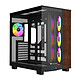 Thermaltake View 380 XL WS ARGB (noir) Boitier Moyen Tour avec parois en verre trempé et 4 ventilateurs ARGB