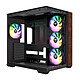Thermaltake View 380 WS ARGB (noir) Boitier Moyen Tour avec parois en verre trempé et 4 ventilateurs ARGB