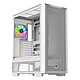 Thermaltake S380 TG ARGB (blanc) Boitier Moyen Tour avec panneau latéral en verre trempé et ventilateurs ARGB