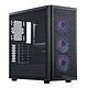 Cooler Master Elite 502 Boîtier moyen tour avec fenêtre latérale en verre trempé et façade Mesh + 3 ventilateurs 120 mm LED ARGB