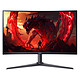 Acer 27" LED - Nitro XZ270UP0bmiiphx Ecran PC 2.5K - 2560 x 1440 pixels - 4 ms (gris à gris) - 16/9 - Dalle VA incurvée - 144 Hz - HDR10 - FreeSync - HDMI/DisplayPort - Hauteur réglable - Noir