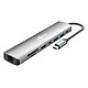 Avis Goobay Hub Slim USB-C vers 1x HDMI 2.0, 2x USB-C 3.0, 2x USB-A 3.0, 1x RJ45, 1x SD et 1 microSD - PD 100W