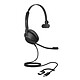 Jabra Evolve2 30 SE Mono UC avec adaptateur USB-C/A Noir Micro-casque filaire mono professionnel - USB-C/A - certifié Unified Communication