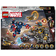 LEGO Marvel 76322 Avengers : Endgame Thor Contre Chitauri  Jouet de Construction - Robot, Figurine de Gorille & 7 Minifigurines dont Thor, Rocket & Iron Patriot - Cadeau de Super-Héros Garçon 8 ans
