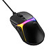 Glorious Model O3 Wired (Noir) Souris gaming filaire - droitier - capteur optique de 30000 dpi - 6 boutons - rétroéclairage RGB
