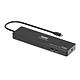 PORT Connect Station d'accueil mobile 1x 4K USB-C 9 périphériques 100W Station d'accueil USB-C avec ports 2x HDMI + 1x DisplayPort+ 1x RJ-45 + 2x USB-A 2.0 + 4x USB-C avec Power Delivery 100W