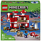 LEGO Minecraft 21270 The Mooshroom House Construction Toy with Steve Minifigure, Mobs, Crafting Table & Farm - Gift for Gamer, Girl or Boy ages 8 and up