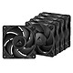 Arctic P12 Pro PST LN (Nero) - Confezione da 5 Pack da 5 ventole per case - 120 mm - PWM - sincronizzazione PST - silenziose (Low Noise)
