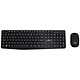 Bluestork Pack Office WL (Noir) Ensemble sans fil clavier/souris - RF 2.4 GHz - capteur optique 1600 dpi - 4 boutons - 12 raccourcis multimédia