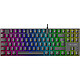 The G-Lab Keyz Mercury EX (Noir) Clavier gaming - Format compact TKL - Interrupteurs mécaniques rouges - Rétroéclairage RGB - AZERTY, Français