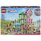 LEGO Friends 42670 Les Appartements et Boutiques de Heartlake City Idée Cadeau pour Fille dès 12 ans - Jeu de Construction Familial - 9 Personnages dont 7 Mini-Poupées & 3 Chats