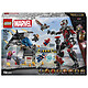 LEGO Marvel 76314 Le combat de Captain America : Civil War Jeu de Construction avec 8 Minifigurines de Super-Héros Avengers dont Iron Man - Avion à Construire - Idée de Cadeau pour Garçon dès 10 ans