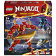 LEGO Ninjago 71808 El Robot Elemental del Fuego de Kai Juguete Ninja para Niños con Figura Roja Personalizable Más Minifiguras Kai y Zane, Regalo para Niños y Niñas a Partir de 7 Años