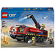 LEGO City 60499 Le Camion de Pompiers de l'Aéroport Jeu de Construction - Maquette de Véhicule de Secours - 4 Minifigurines de Pompiers - Cadeau d'Anniversaire pour Garçon 7 ans & Fans de Mécanique