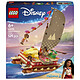 LEGO Disney Princess 43270 El Barco de Aventura de Vaiana Jeu de Construcción con Barco de Vela de Tela - Puente Extraíble, Fogata y 3 Mini Muñecas, incluidas Loto y Moni - Regalo para Niña de 6 años
