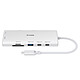 D-Link DUP-A01 Hub USB-C 10-en-1 USB-C vers HDMI/USB-C/USB/Ethernet/SD/microSD + Power Delivery (100 W)