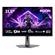AOC 31.5" QD-OLED - AGON PRO AG326UZD2 4K PC monitor - 3840 x 2160 pixels - 0.03 ms (grey to grey) - 16/9 - OLED panel - DisplayHDR 500 True Black - 240 Hz - Adaptive-Sync/G-SYNC Compatible - HDMI/DisplayPort - Pivot - USB hub - Black
