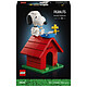 LEGO Ideas 21368 Peanuts : La Cuccia di Snoopy Maquette per Adulto - Kit con Personaggi di Snoopy il Cane & Woodstock l'Uccello - Decorazione DIY per Scrivania o Scaffale - Regalo per Fan di BD