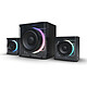 Nova Gaming Serpentis Enceinte filaire 2.1 - son stéréo - 20W - Bluetooth 5.4/Jack 3.5 mm/USB - rétroéclairage RGB