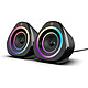 Nova Gaming Sagittaire Enceinte filaire 2.0 - 6 W - son stéréo - USB/Jack 3.5 mm - rétroéclairage RGB