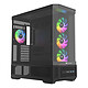 Thermaltake View 370 TG ARGB (noir) Boitier Moyen Tour avec parois en verre trempé et ventilateurs ARGB