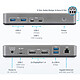 Acheter StarTech.com Station Accueil USB-C 3.1 Double Ecran DisplayPort 4K 60 Hz - RJ45 - Hub 4x USB-A + 3x USB-C et Power Delivery 100W