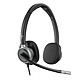 HP Poly Mission 625 Auriculares con micrófono con cable estéreo profesional - USB-C/USB-A