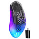 SteelSeries Aerox 3 Wireless Gen.2 (Shadow) Souris sans fil pour gamer - droitier - Bluetooth/RF 2.4 GHz - capteur optique 26000 dpi - 6 boutons programmables - rétro-éclairage RGB - 200 heures d'autonomie